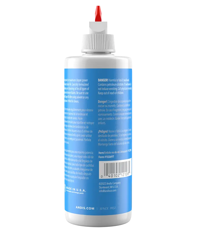 Óleo para Máquina de Cortar Cabelo Andis - 118ml