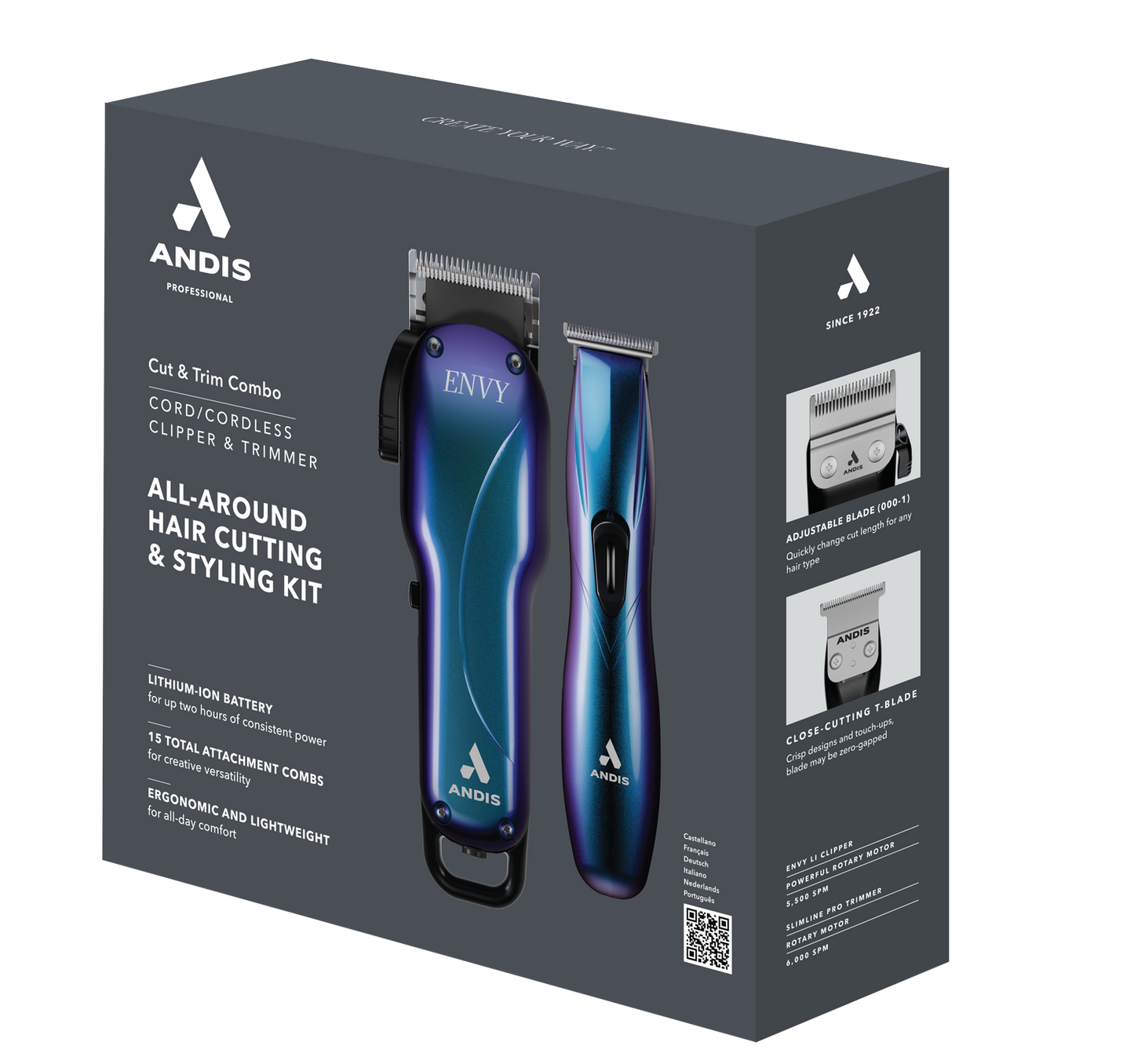 Combo Andis Galaxy Cut & Trim - Edição Limitada
