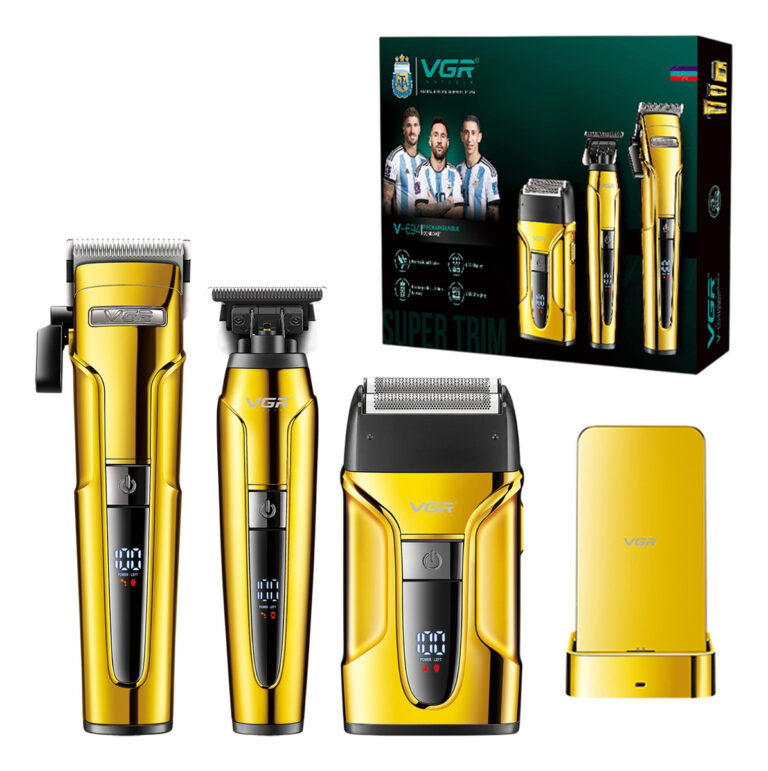 Kit De 3 Máquinas Profissionais VGR V-694 - G - Gold