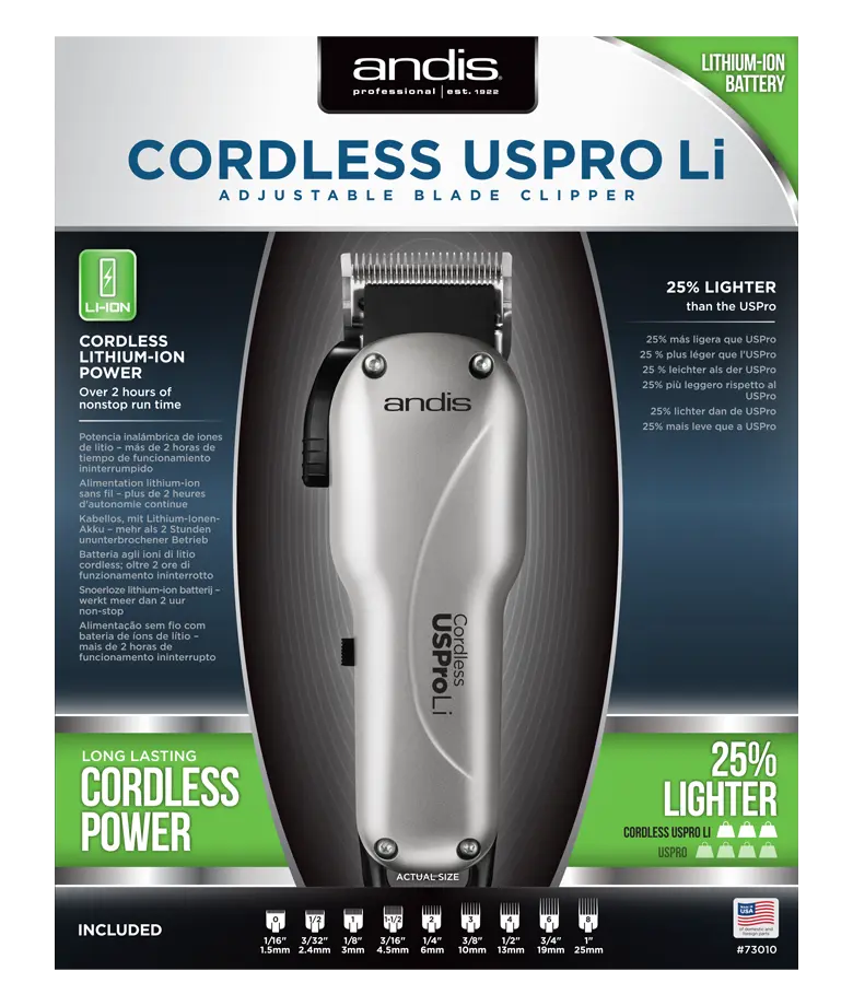 Máquina de Cortar Cabelo Andis Cordless USPro