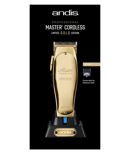 Máquina de Cortar Cabelo Andis Master® Cordless Edição Limitada Gold