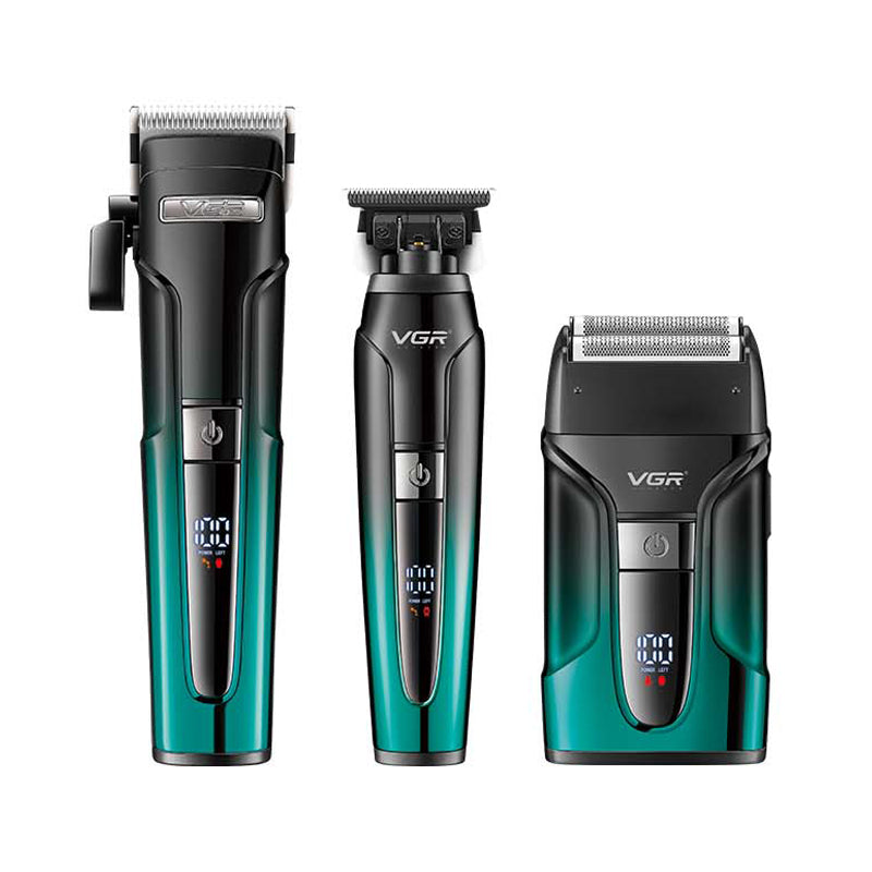 Kit De 3 Máquinas Profissionais V-694 - GR - Verde