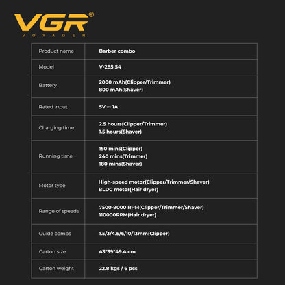 Kit de Máquinas VGR V-285 S4