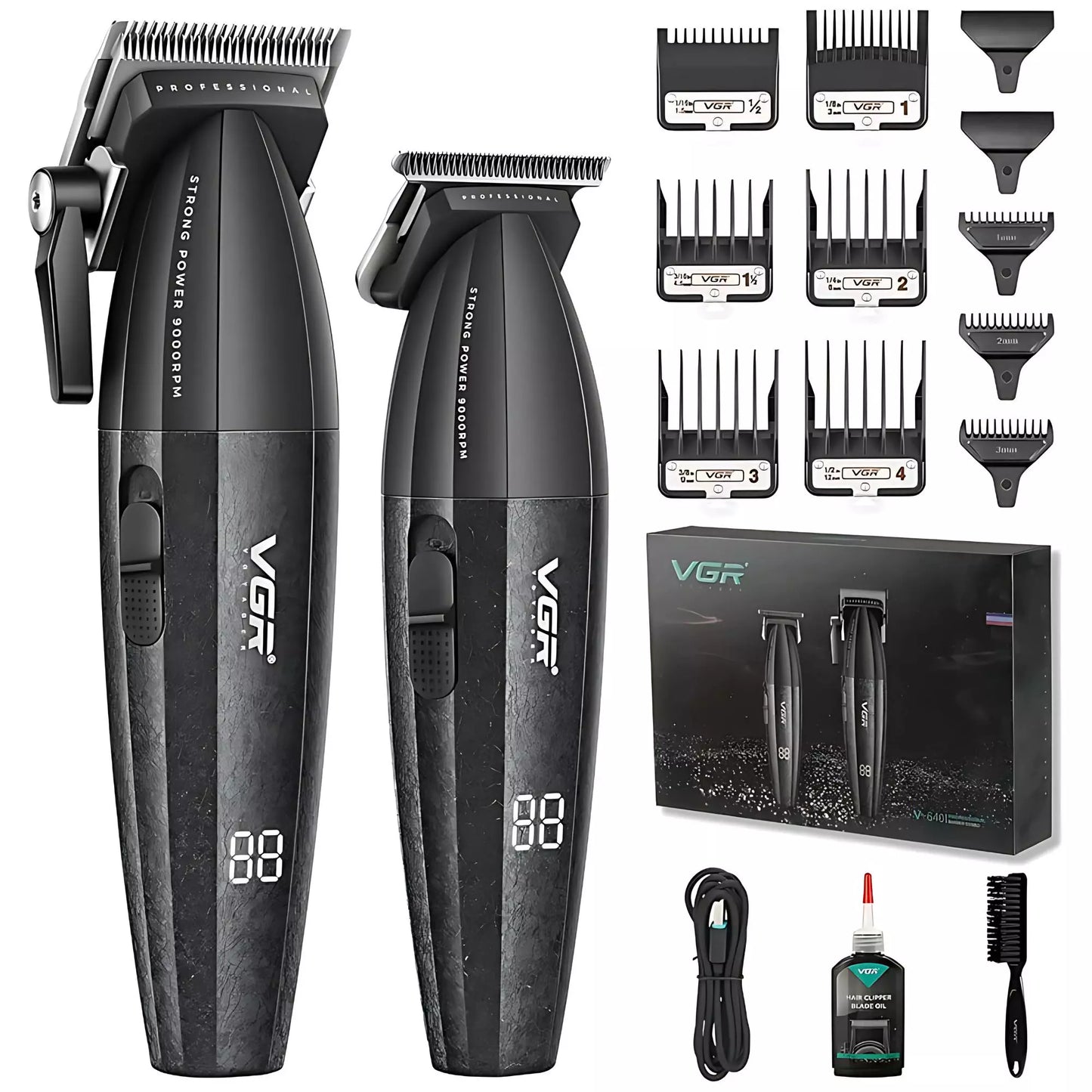 Kit de Máquinas VGR V-640 Preto