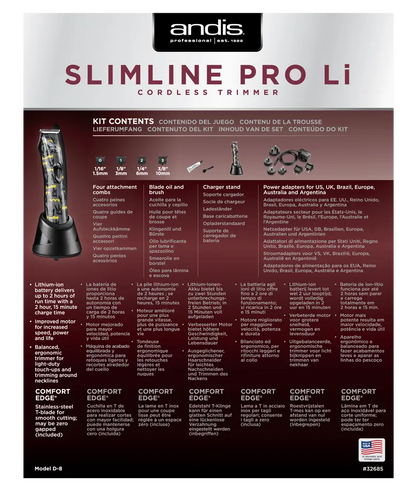 Máquina de Acabamento Andis Slimline® Pro Li - Nation