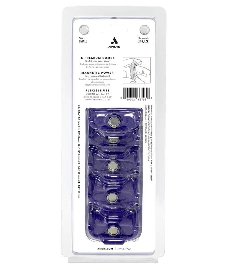 Kit 5 Pentes Magnéticos Andis