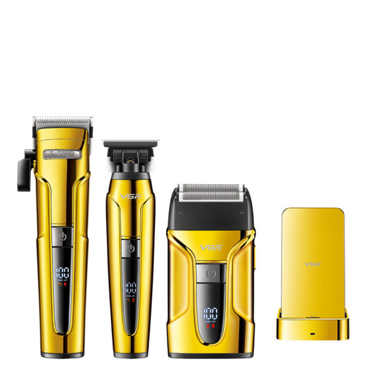 Kit De 3 Máquinas Profissionais VGR V-694 - G - Gold