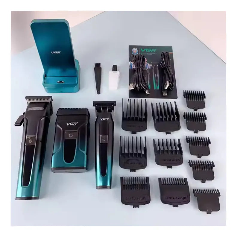 Kit De 3 Máquinas Profissionais V-694 - GR - Verde