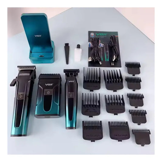 Kit De 3 Máquinas Profissionais V-694 - GR - Verde